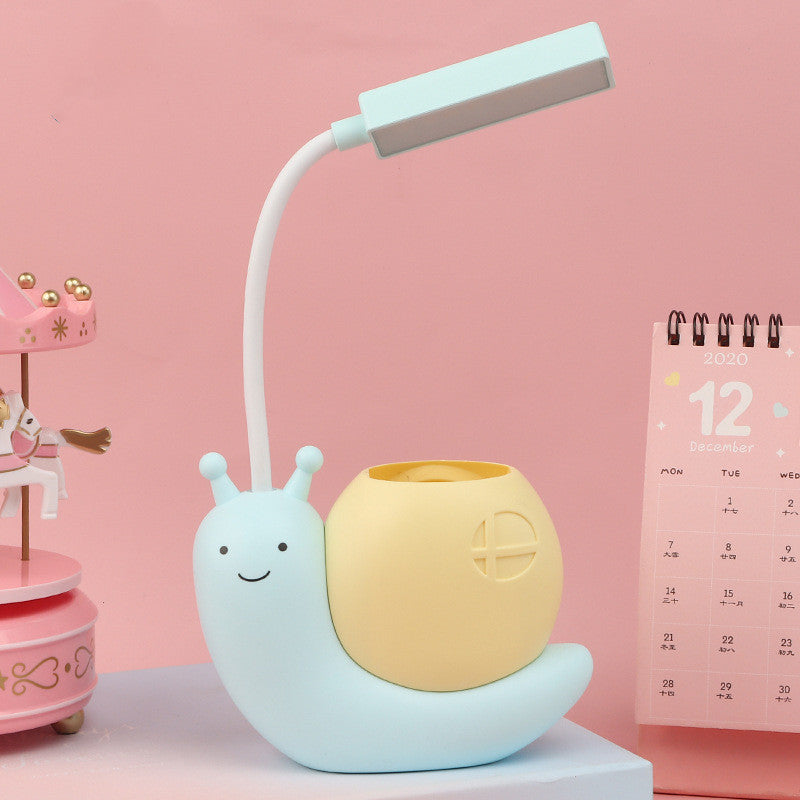 Cartoon Snail Rechargeable Learning Led Eye Protection Desk Lamp